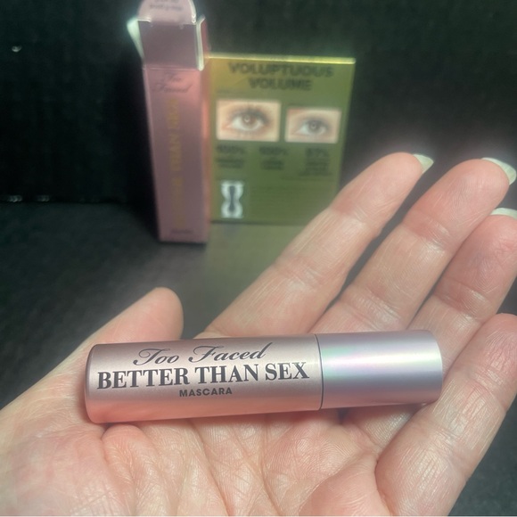 BNWT TOO FACED BETTER THAN SEX VOLUPTUOUS MASCARA .13 oz BLACK - Picture 4 of 5
